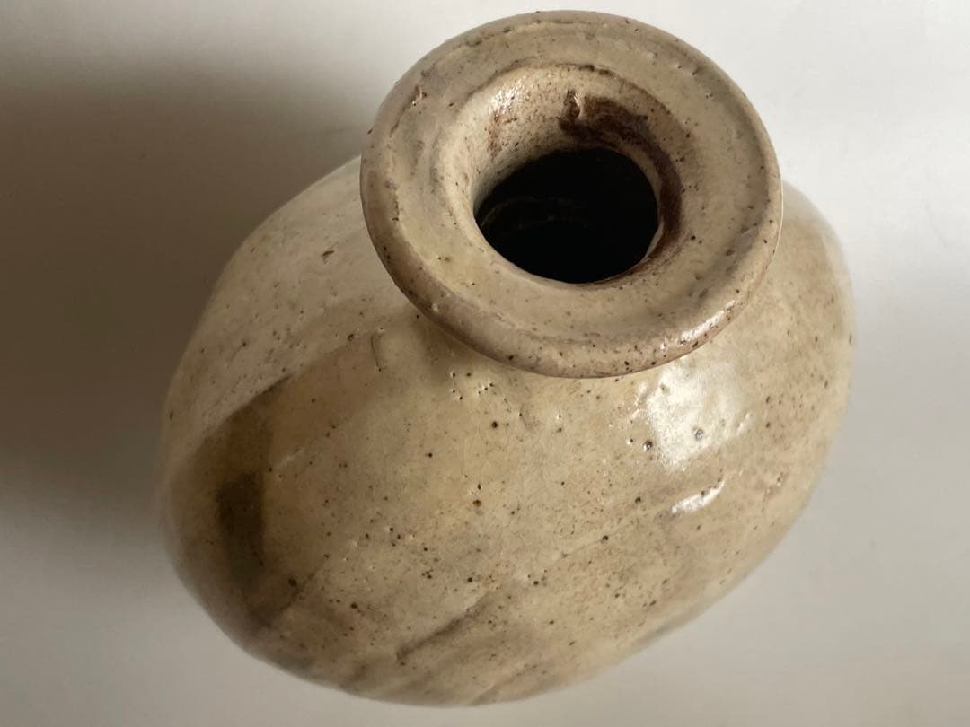 陶芸家　桃源窯　吉田喜彦　横瓶　扁壺　花瓶　花入　李朝　粉引　師　荒川豊蔵