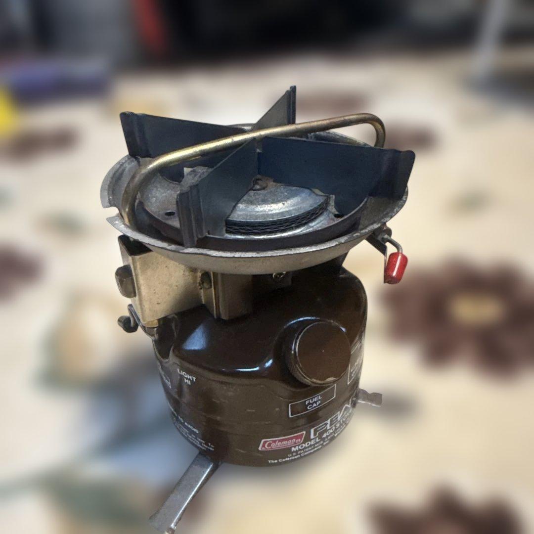 コールマン ピーク1 Peak1 モデル400 ストーブ バーナー 波型五徳 茶