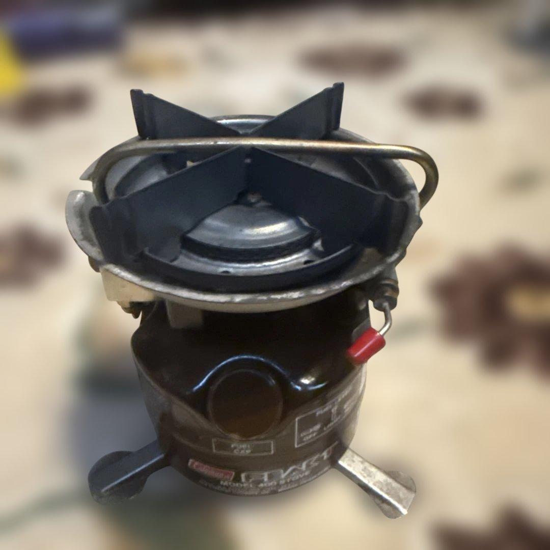 コールマン ピーク1 Peak1 モデル400 ストーブ バーナー 波型五徳 茶