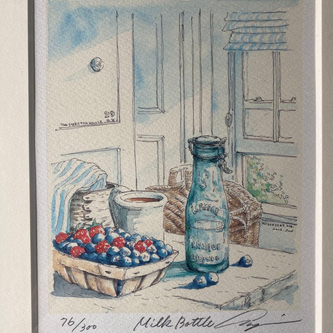 内田新哉★水彩原画　直筆サイン入り♪