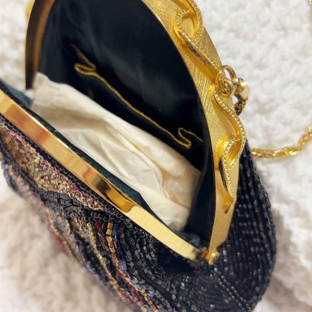 ルミー はしもと ビーズバッグ 和装 マルチカラー パーティバッグ ヴィンテージ