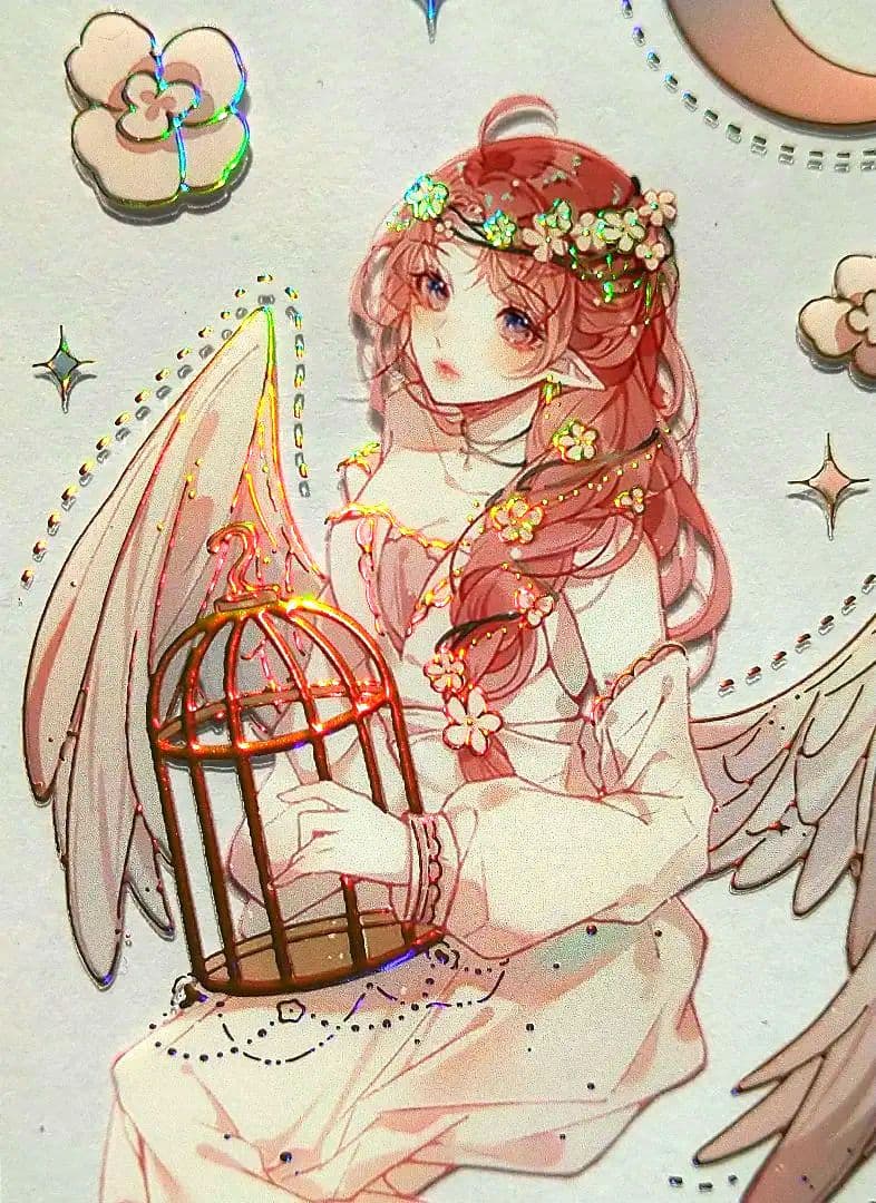 ☆のこり２☆J74＃迷境四时异想(镭射金)切り売り海外人物マステ