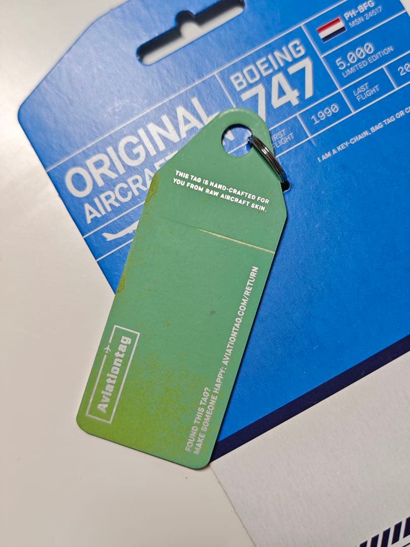 航空機・ヘリコプター KLM aviationtag B747