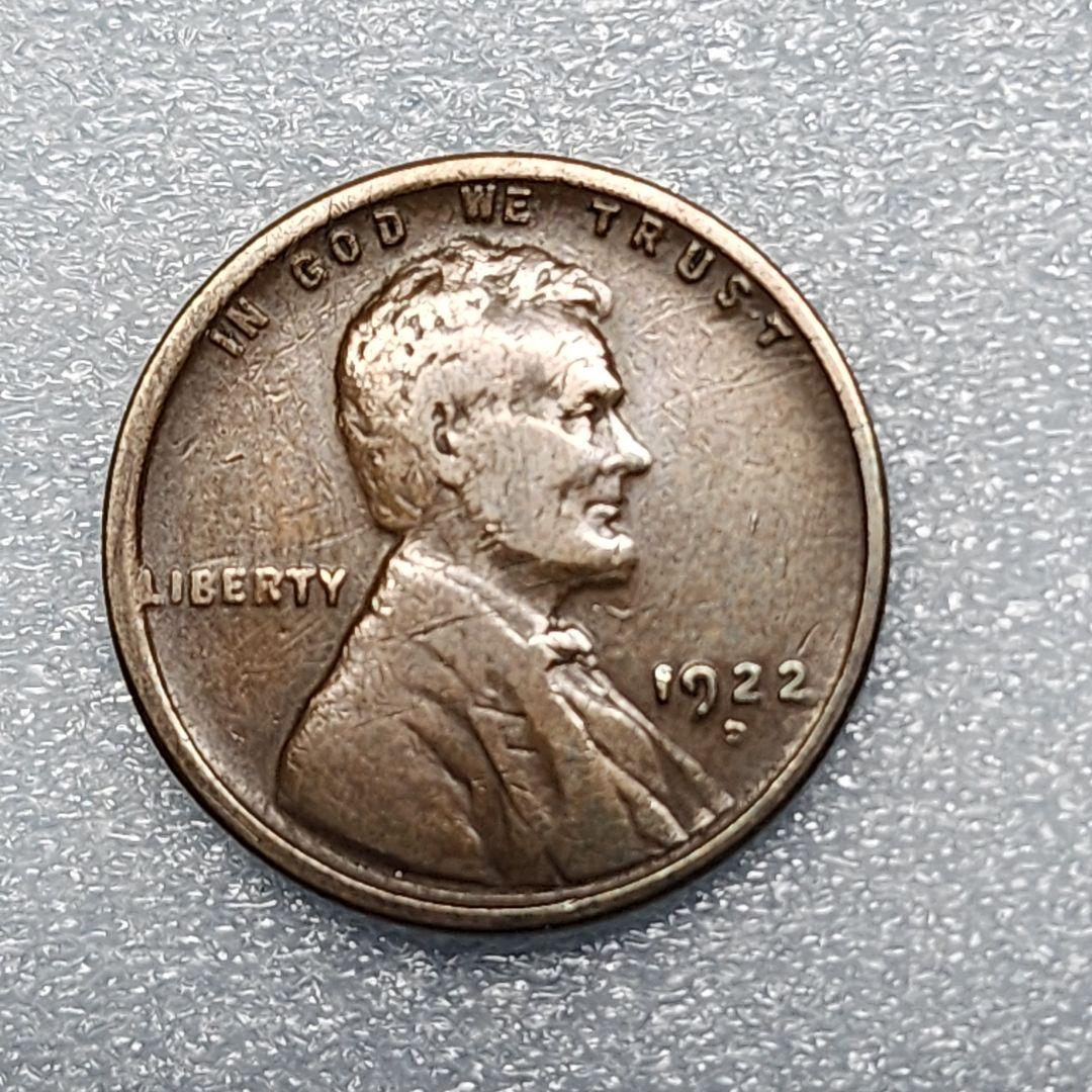 5782. 貴重 極美品 1922年 アメリカ リンカーン 麦 1セント 硬貨
