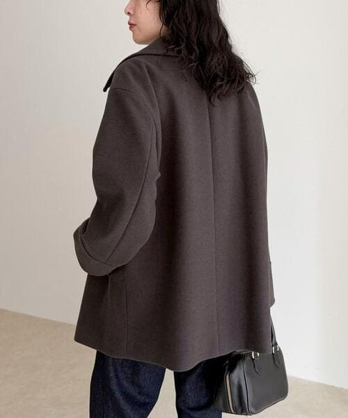 タグ付き 2025AW　fredy emue ウール混ミドル丈Pコート