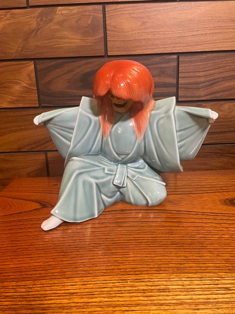 深川磁器　高級歌舞伎　人形　大型