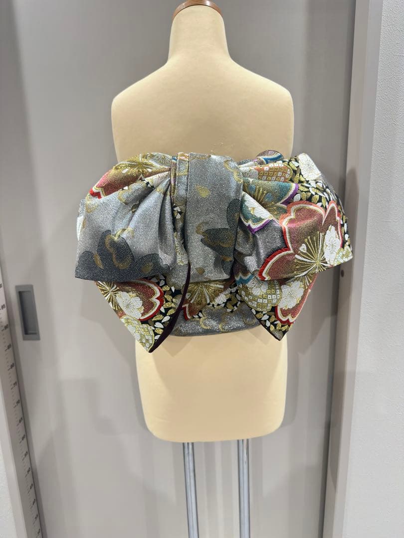 正絹　作り帯　二部式　振袖用