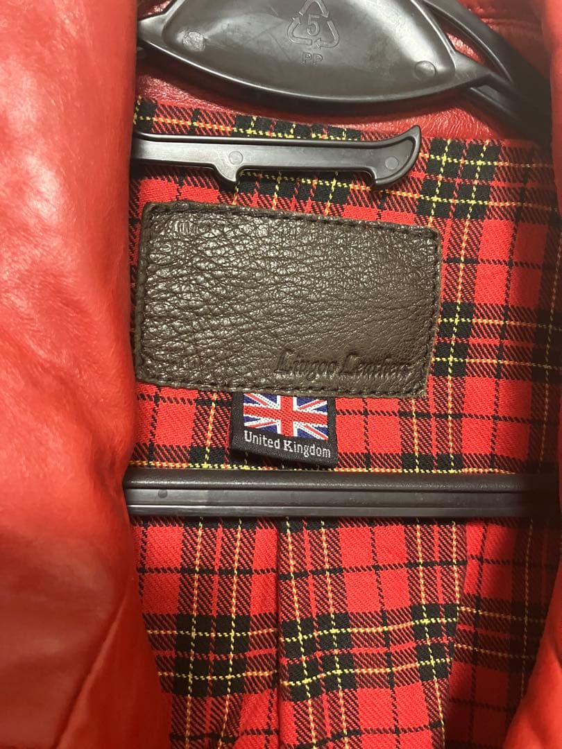 ロンジャン ライダース Liugoo Leathers ホースハイド 馬革レッド