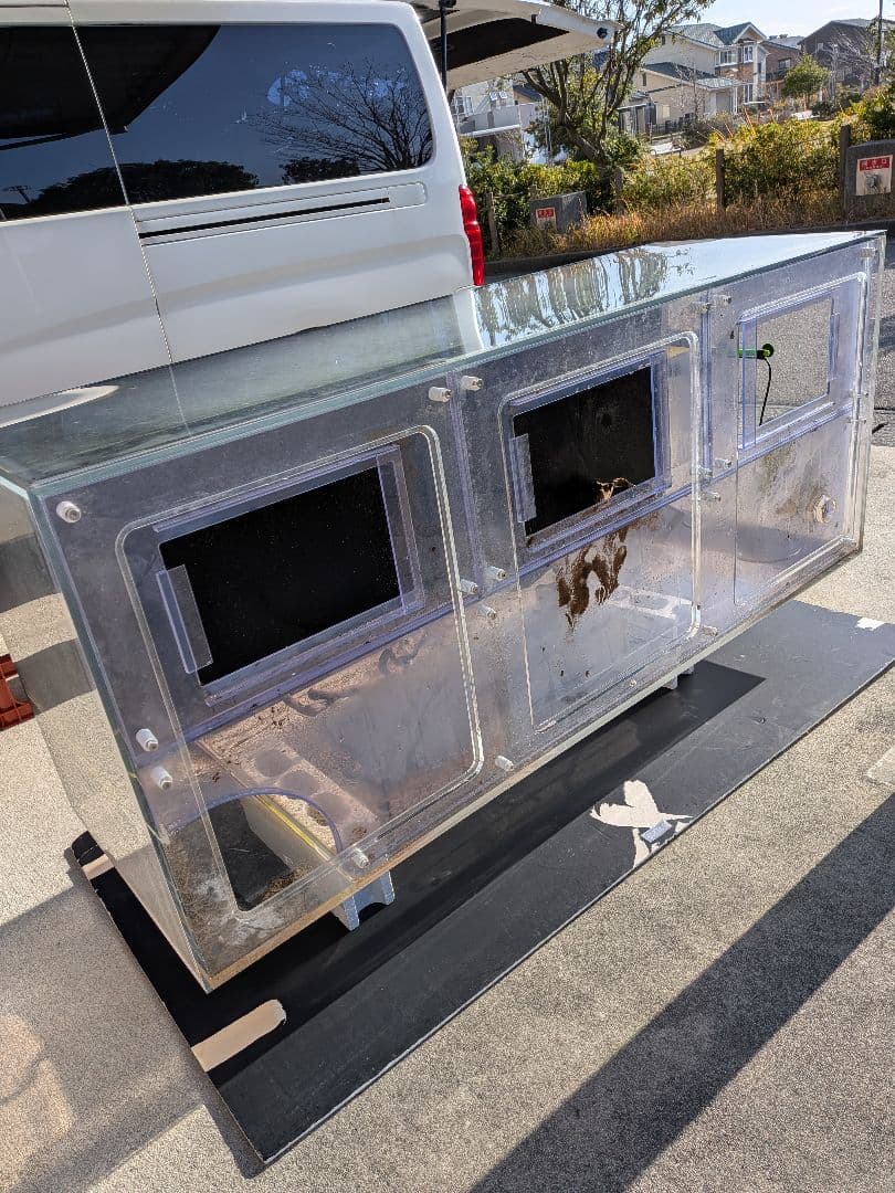 最終出品！1800×750×600アクリル水槽&上部フィルター&水槽台