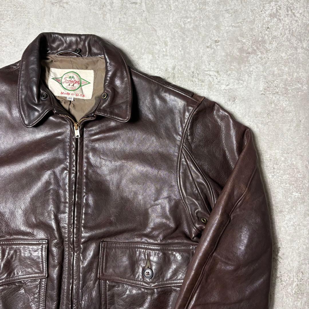 USA製 Gollden Bear ゴールデンベアー A-2 ホースレザー