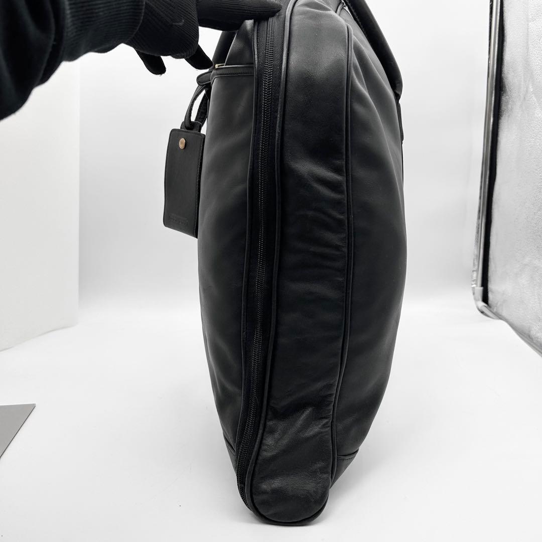 希少◎　コーチ　ガーメントバッグ　スーツケース　スーツカバー　レザー　黒　大容量