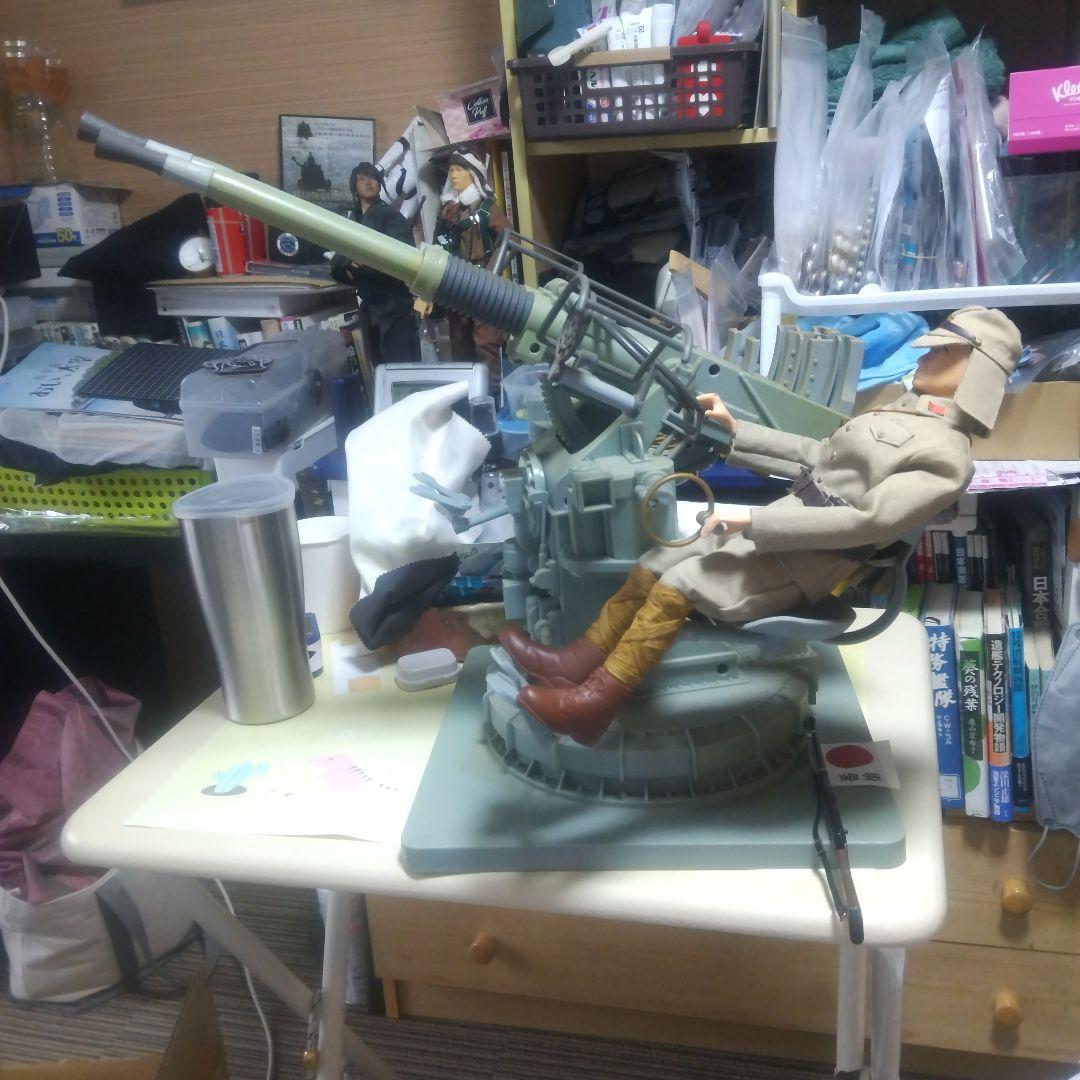 日本対空機関砲(鹵獲ボフォース対空砲)フィギュア 1/6スケール 日本兵付属