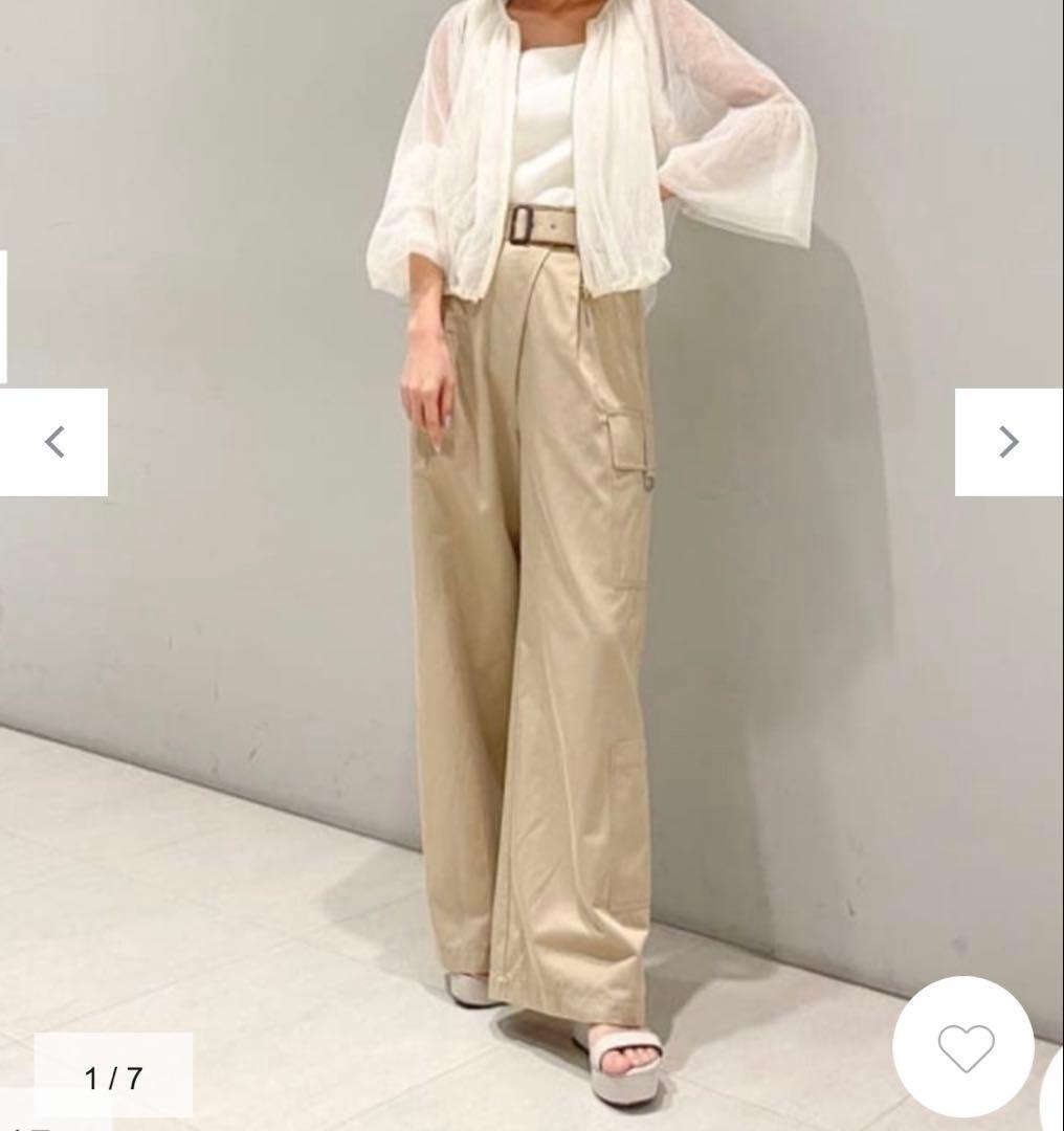 処分価格　2024グレースコンチネンタル 　アシンメトリーワークパンツ　38新品