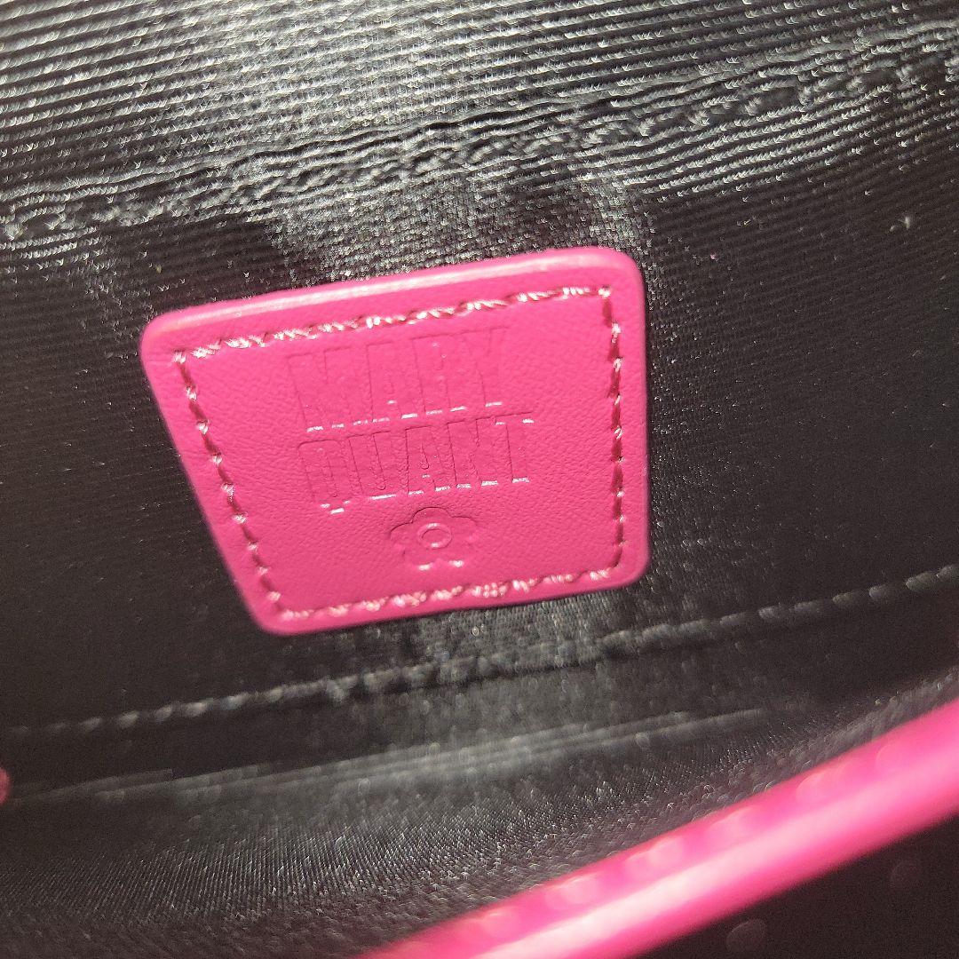 【MARY QUANT】ハンドル付き2wayショルダーウォレット ピンク 未使用