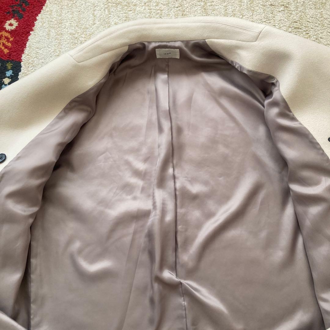 IÉNA クリーム ダブルブレスト チェスターコート