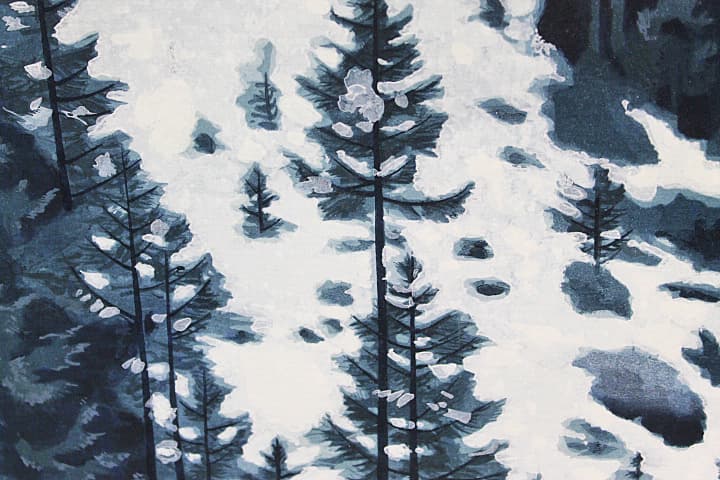 東山魁夷 【雪の後】 遺珠刊行会 木版画