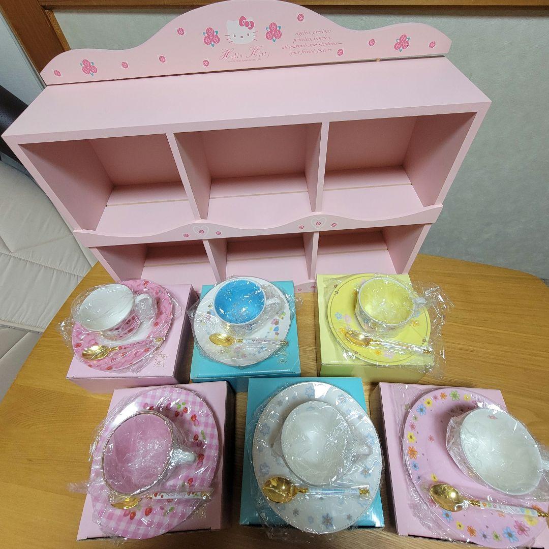 ハローキティ 誕生25周年 マグカップソーサーセット HELLOKITTY