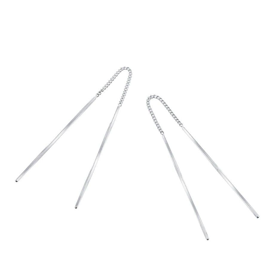 プラチナ PT850 ピアス　ツツミ　アメリカンピアス　チェーンピアス