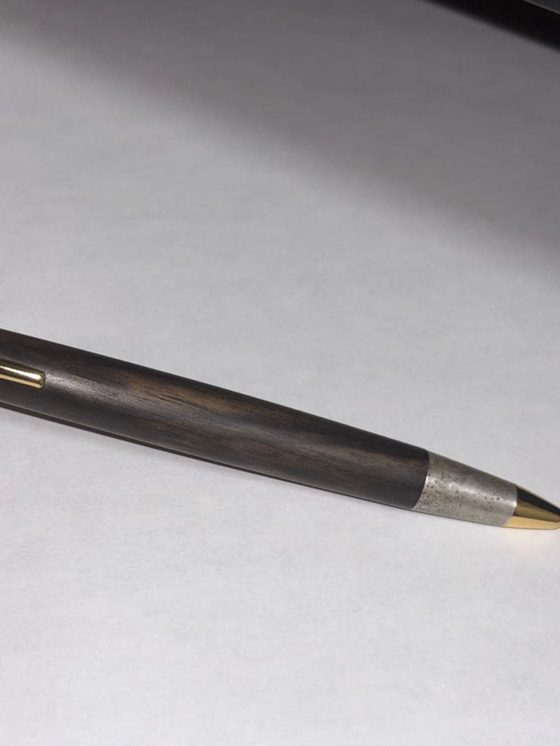 野原工芸　特上黒柿　斑紋金具　シャープペンMP ②