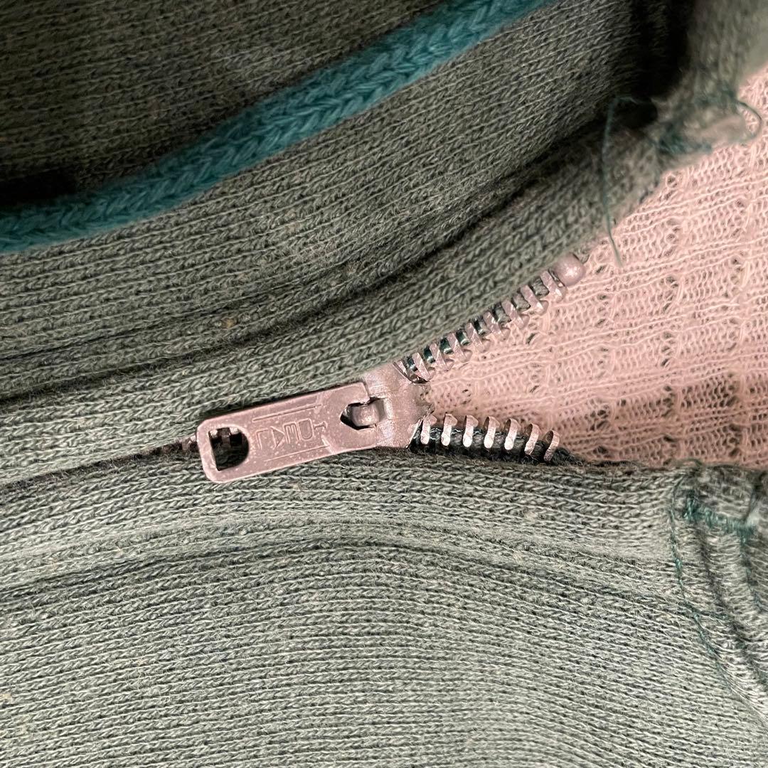 貴重　spruce フェード　グリーン　ジップパーカーXL