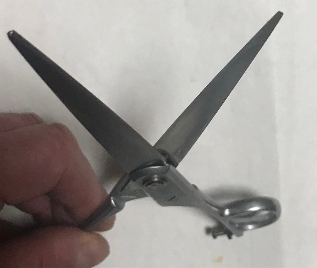 年代物　廃番　東京理器　TOHRI　白鳥　散髪鋏　スーパー3　195mm