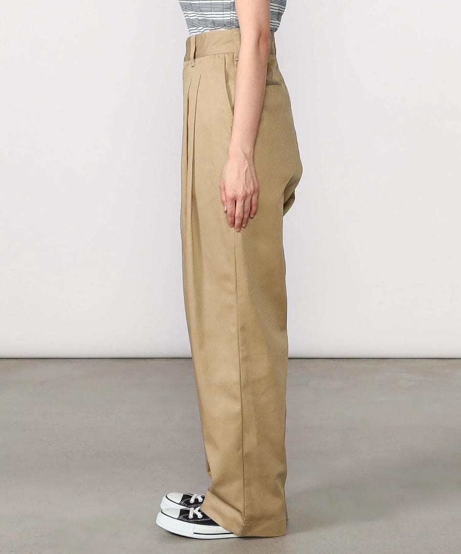 美品✨ ザ シンゾーン 36 TOMBOY PANTS ベージュ タック チノ