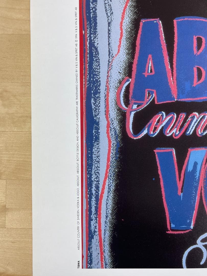 希少 ABSOLUTWARHOL  アブソルートウォーホル　B2ポスター美品！