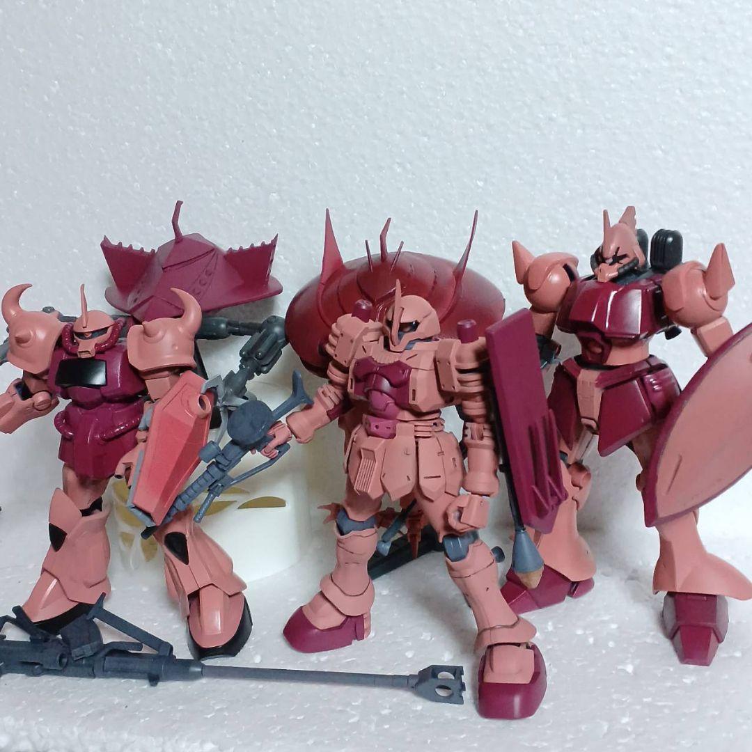 ジークアクス最終回に登場したHG1/144シャア専用5体セット