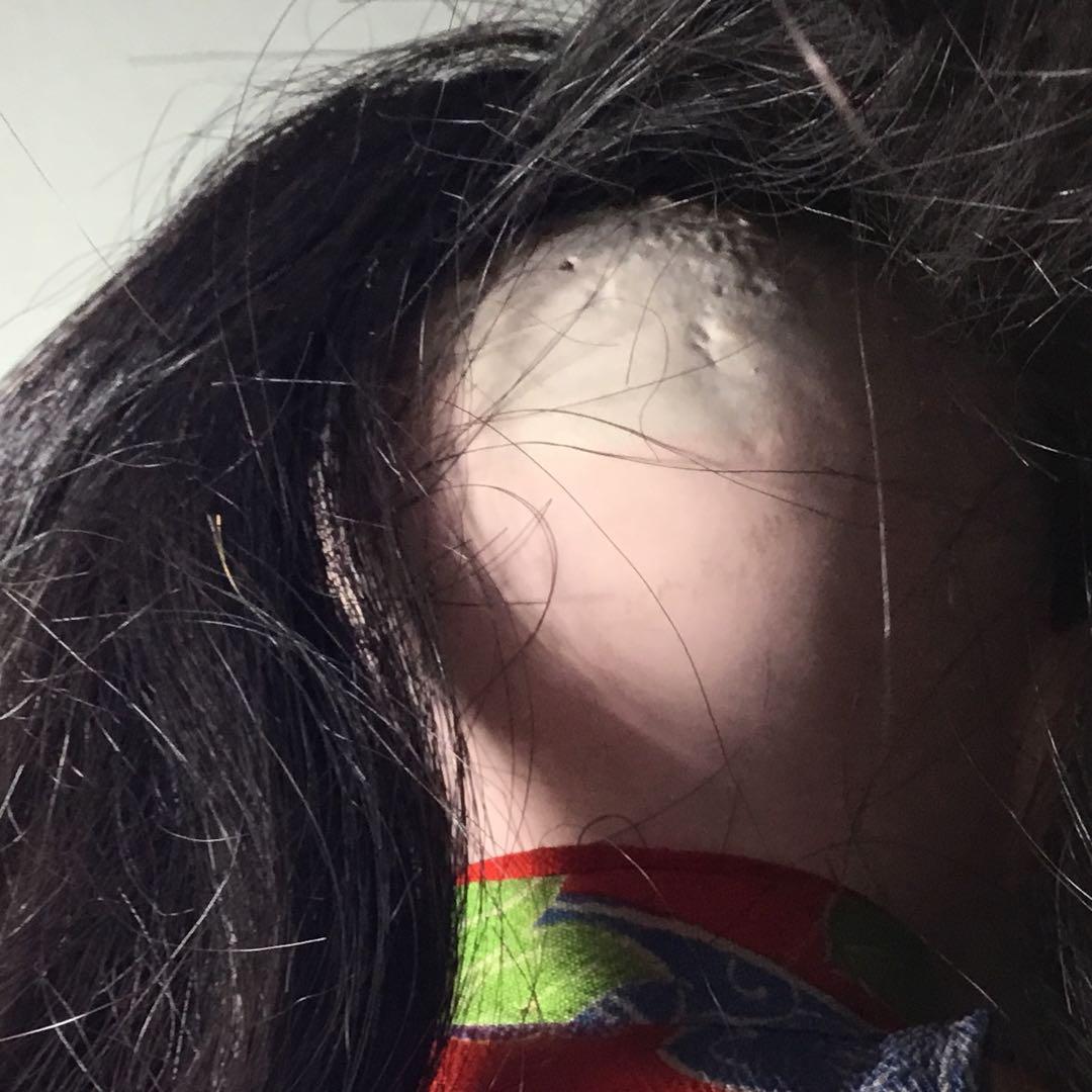 市松人形◆昭和初期 女の子◆人毛 日本人形 アンティーク 大正ロマン 抱き人形