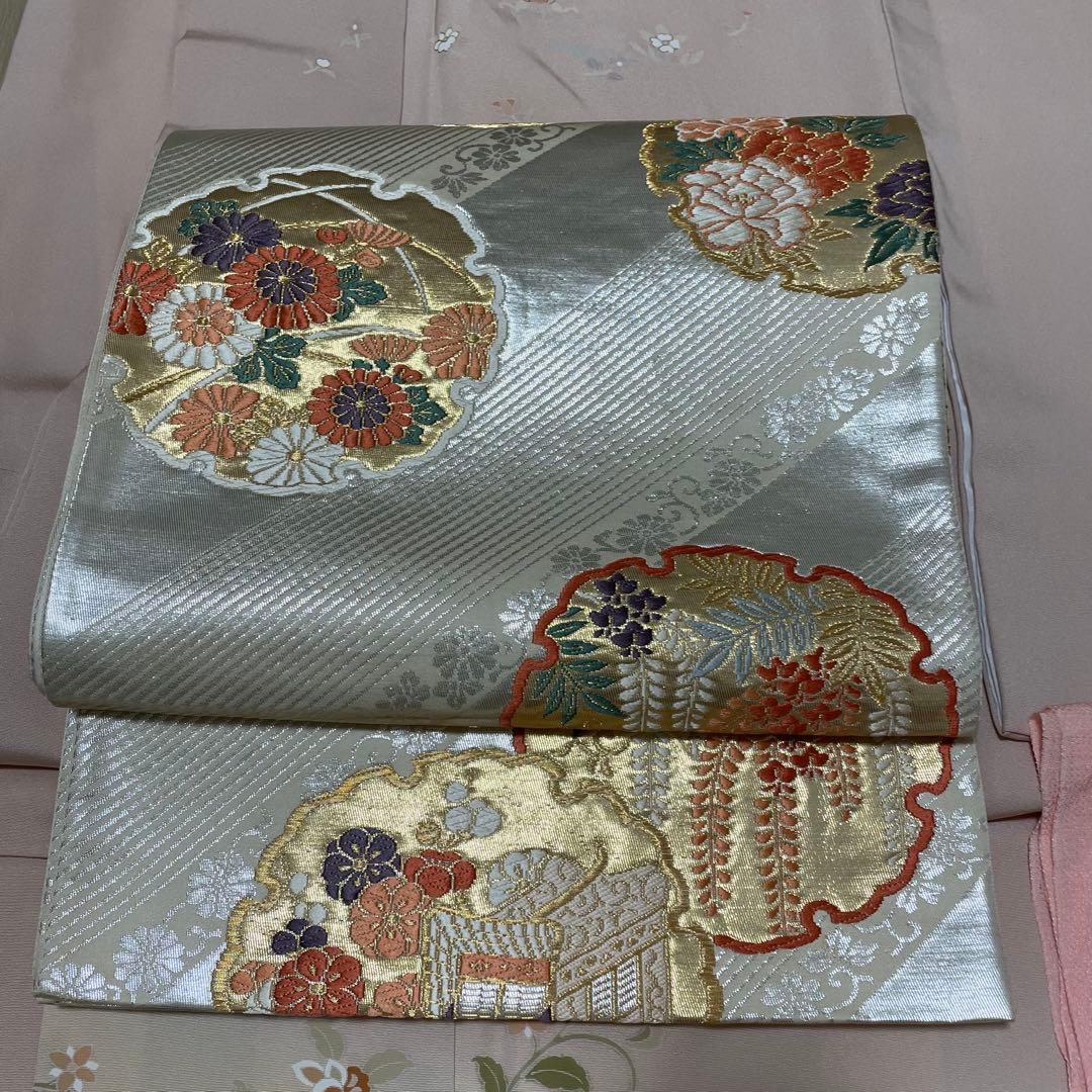 訪問着フルセット　友禅　金駒刺繍　袷　身丈155cm 裄丈64.5cm