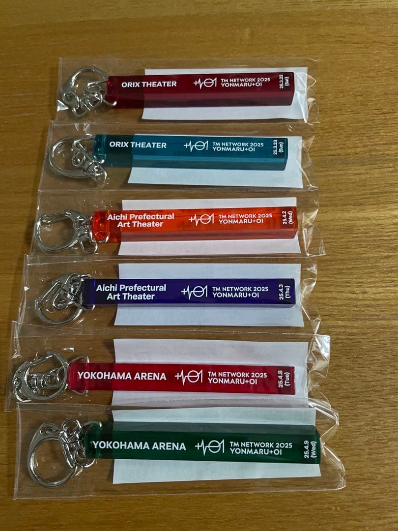 【未開封】TM NETWORK 会場限定キーホルダー6個セット