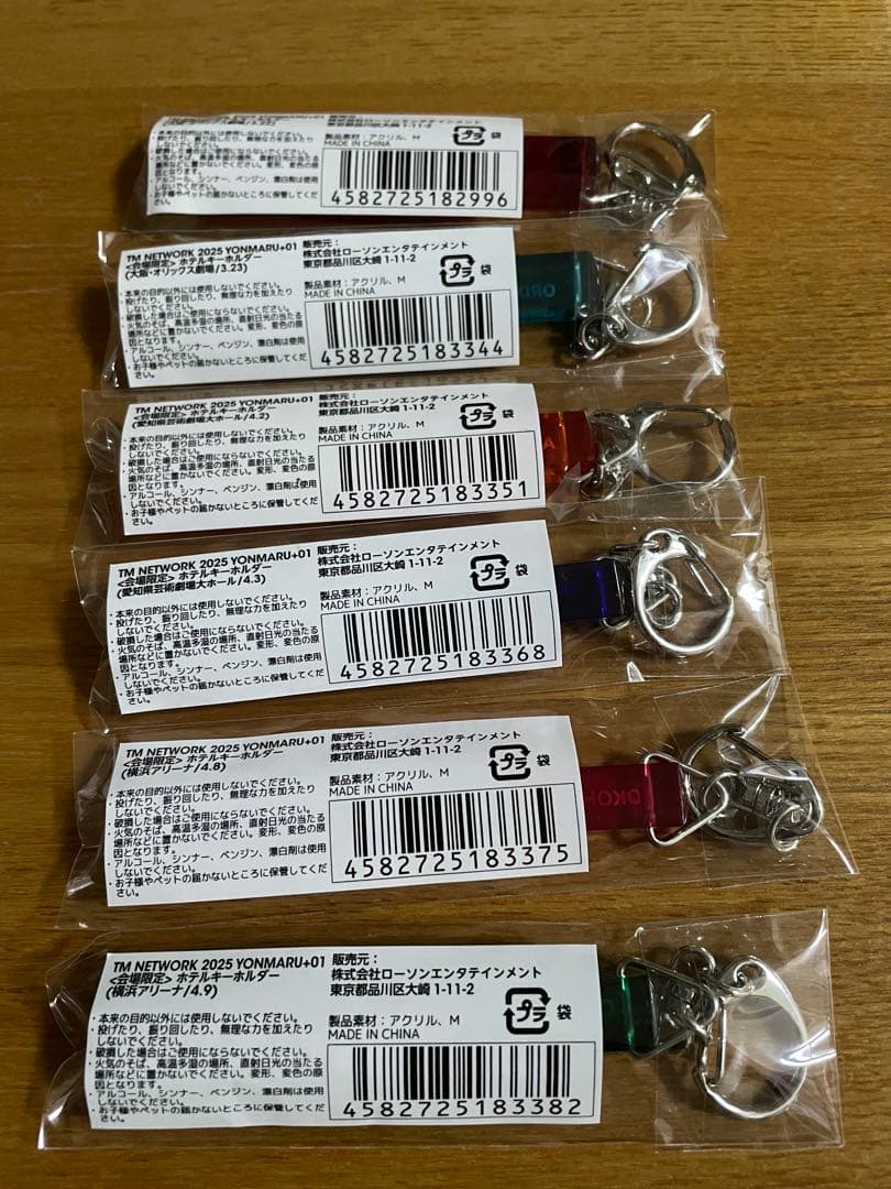 【未開封】TM NETWORK 会場限定キーホルダー6個セット