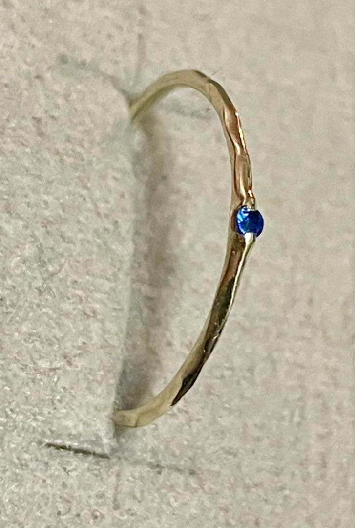 k10金 ブルーサファイア リング 指輪