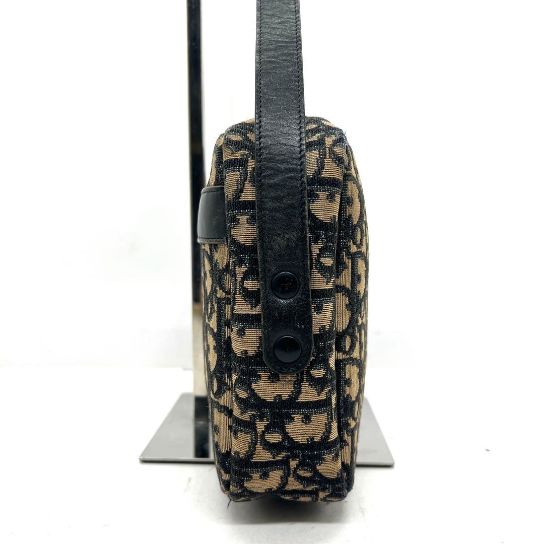 【美品】Dior ワンショルダー ショルダー バッグ トロッター キャンバス