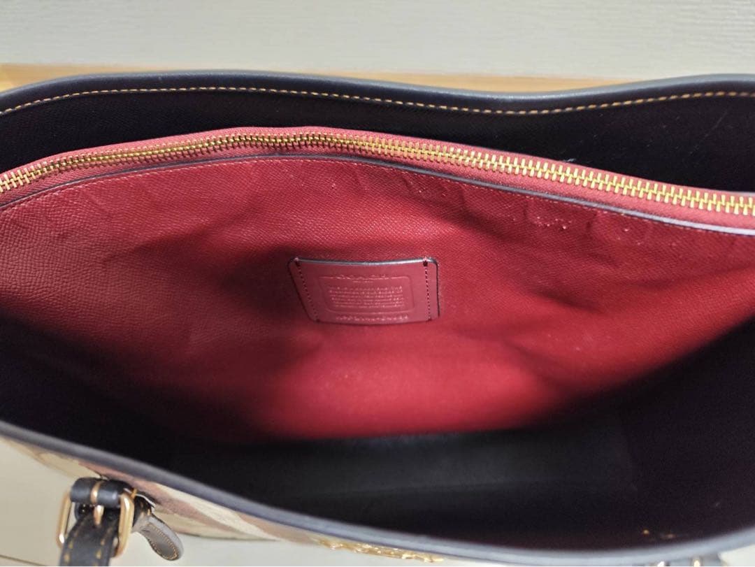 コーチ ストライプ トートバッグ