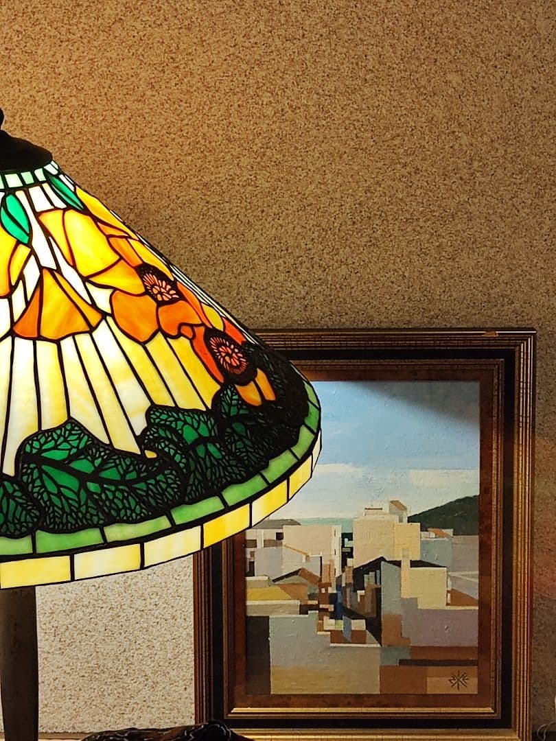 ポール・ヴィヴィアン油彩画 都市風景