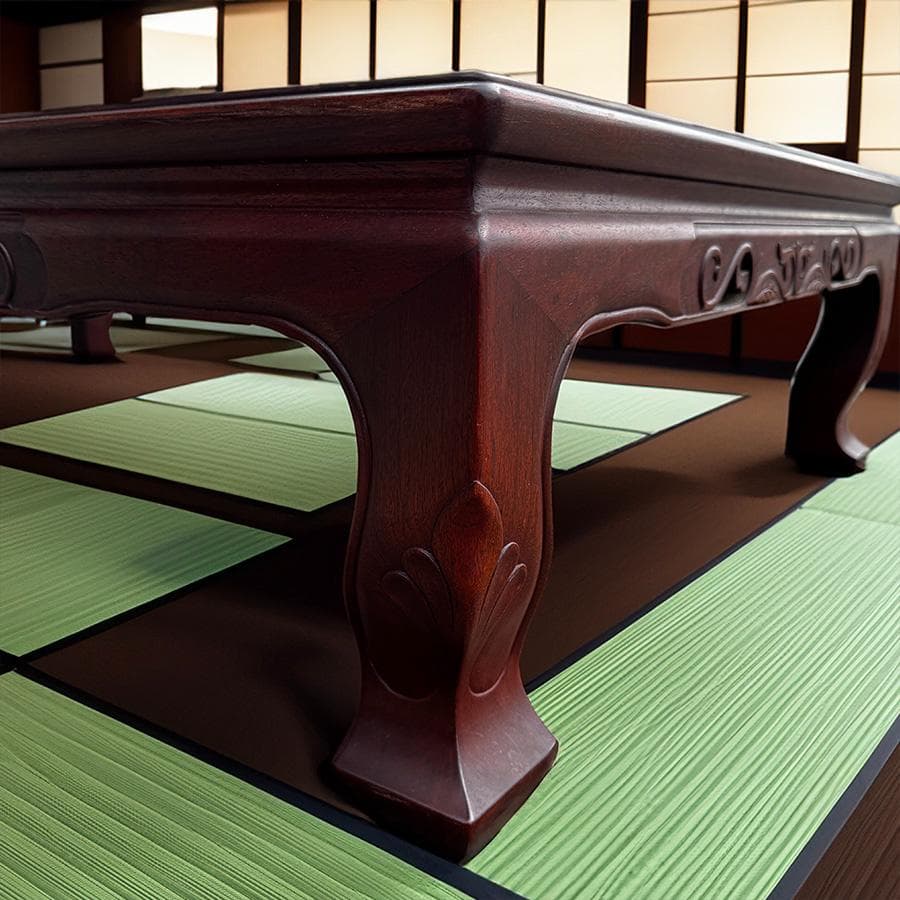 カリモク 家具 本花梨高級座敷机 ME5090KR 座卓テーブル