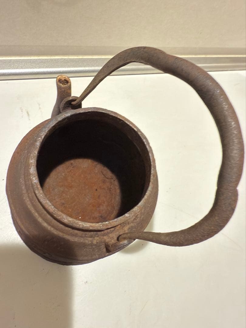 鉄瓶 青龍堂 大国寿造 彫刻 茶道具 茶注 湯沸 時代物