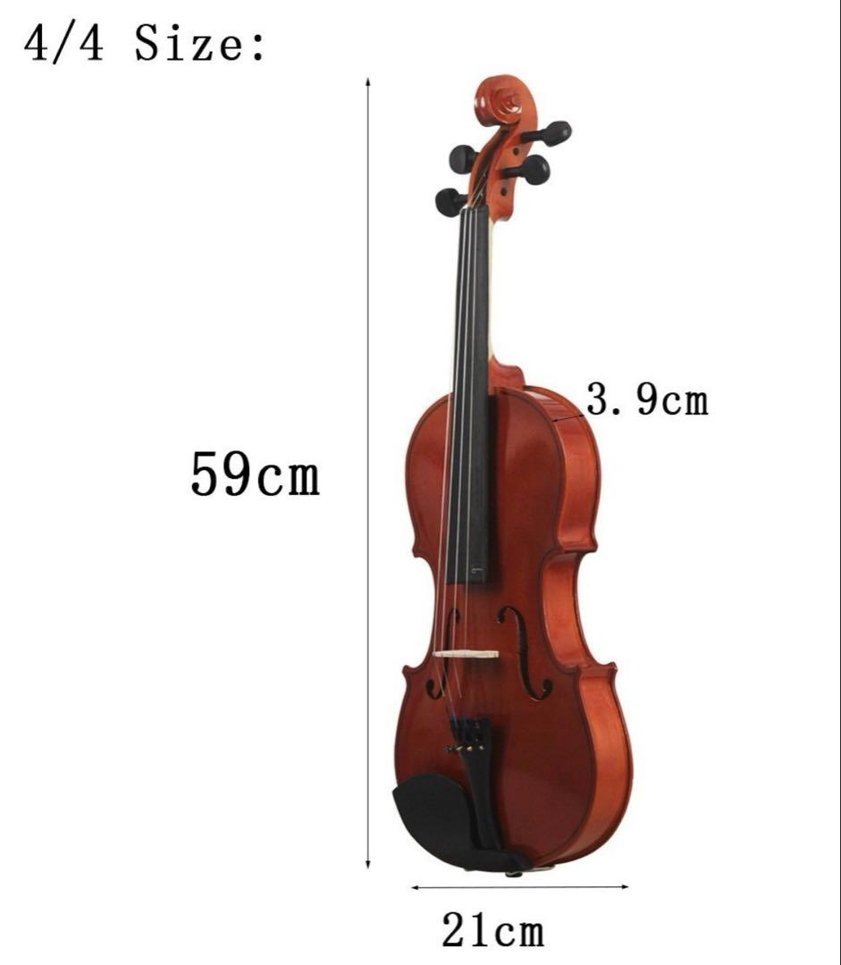 新品 バイオリン ケース 付属品セット 1/2 4/4 3/4 1/4 1/8