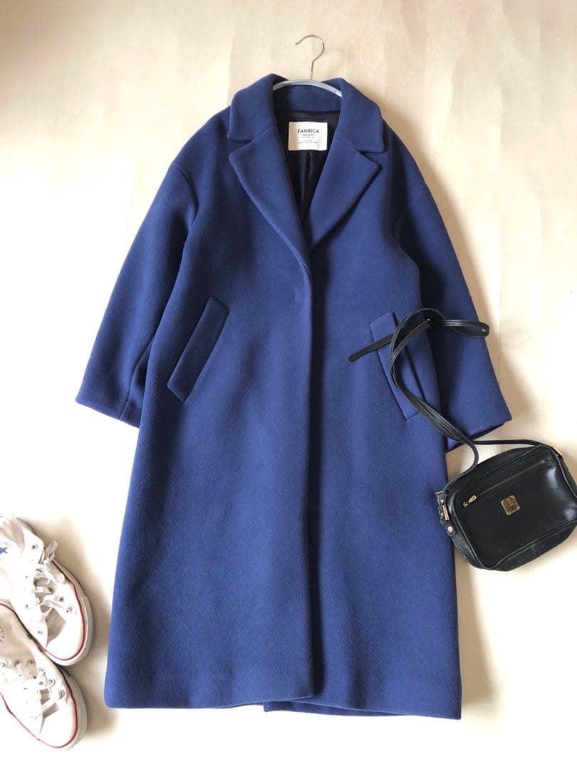 ユナイテッドアローズ上質カシミヤブレンドゆったりチェスターコート♪イタリア製生地