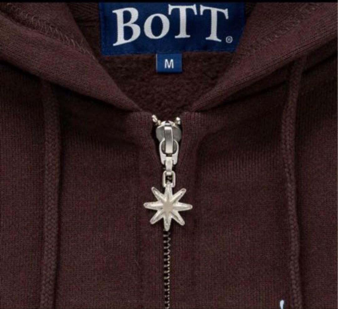 BoTT / ボット BANG LOGO ZIP HOODIE ブラウンパーカー