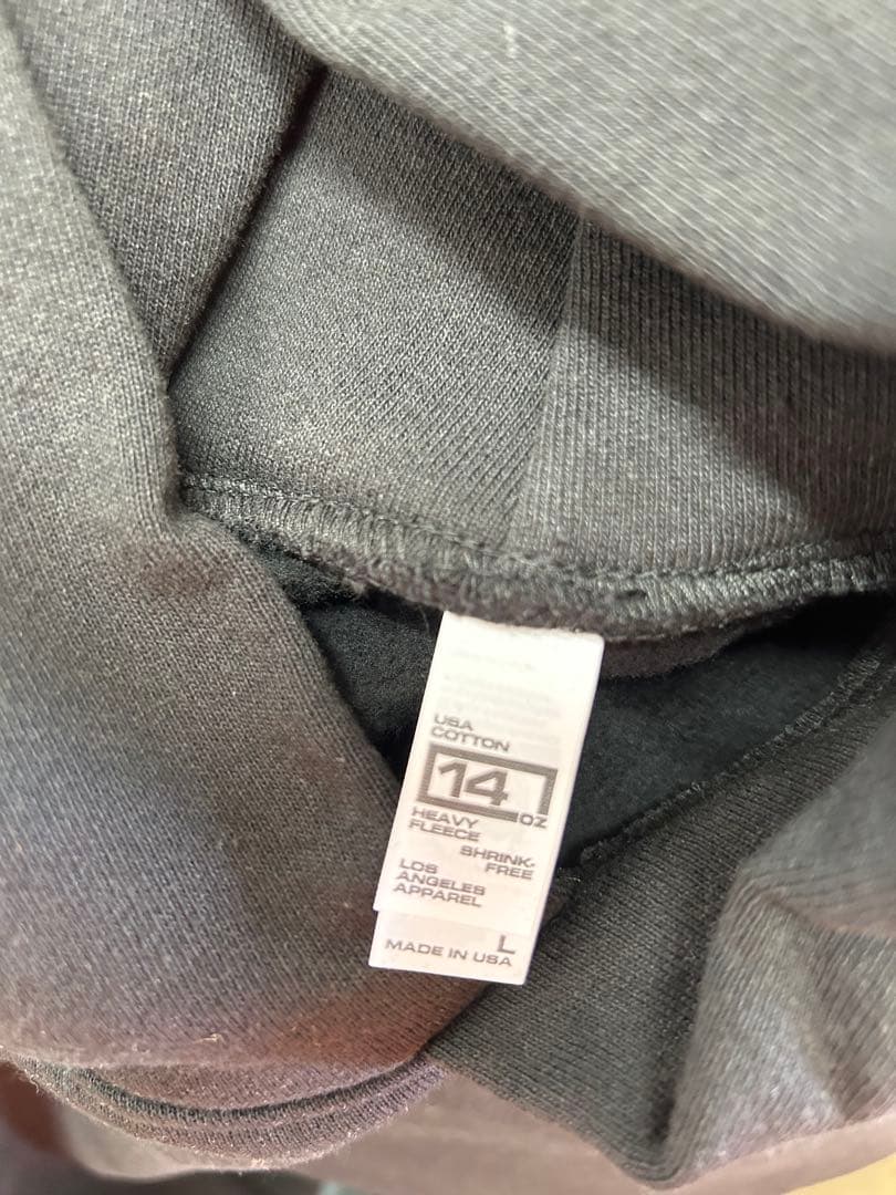 ロサンゼルスアパレル パーカー プルオーバー 黒 L新品