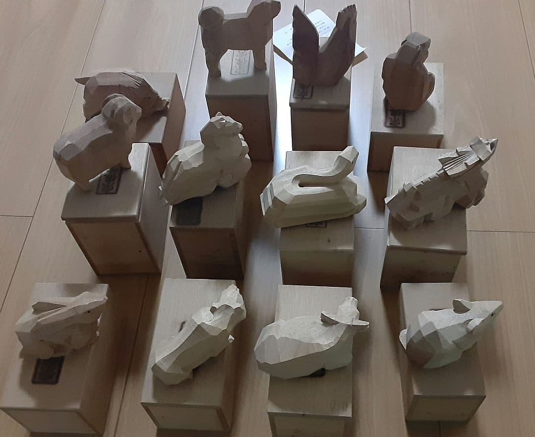 十二支　一刻彫