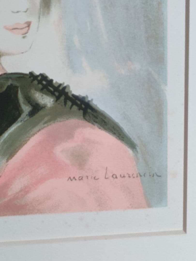 マリーローランサン リトグラフ石版 少女