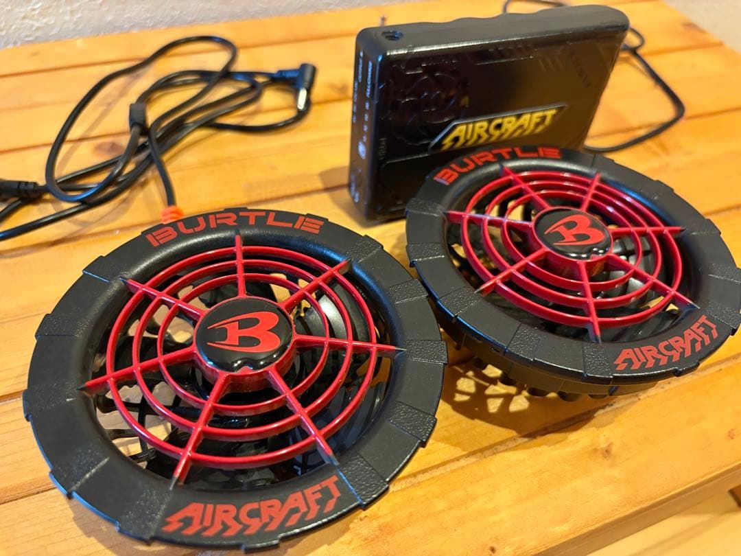 バートル13v 空調ファン　レッド