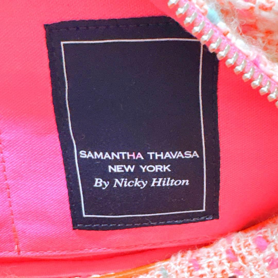 y2k サマンサタバサ×ニッキーヒルトン ミニボストンバッグ ツイード