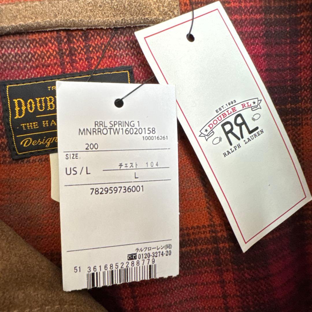 ダブルアールエル　RRL 熊ジャン　シアリング　スエード　L