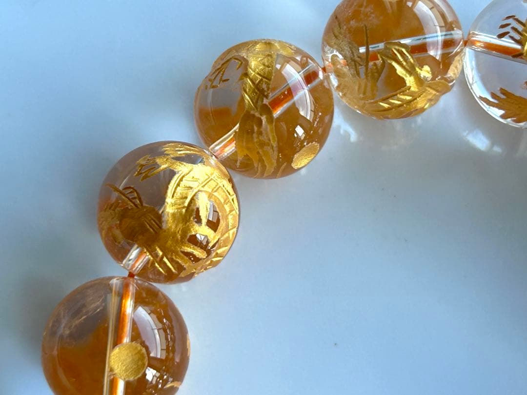 ✨二翼のパパ 様お取り置き分✨超美品✨ヒマラヤ水晶　ブレスレット✨龍