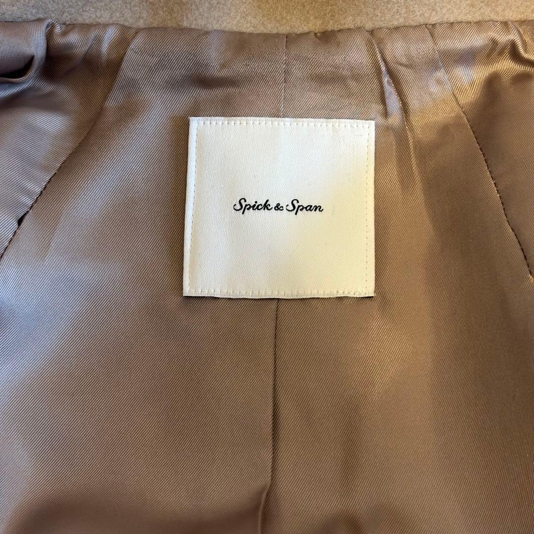 Spick&Span W/Nyモッサジャケットライクコート ベージュ チェスター