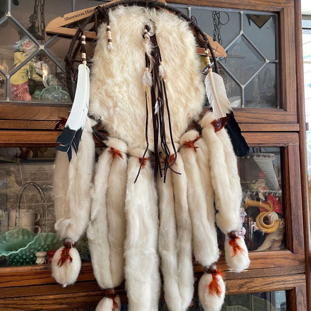 貴重BIG！70's〜ネイティブアメリカン ドリームキャッチャー　USAナバホ族